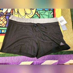 Adidas woman's shorts medium black gray NWT